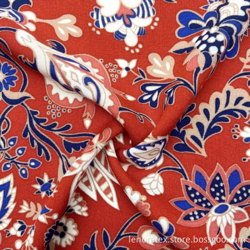 100% Rayon Woven 60s Viscose Digital Printed Fabric